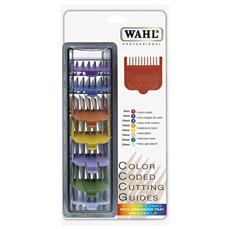 Wahl - Kit de Guías de Corte de Colores 8 unidades