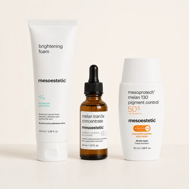 Rutina Antimanchas Esencial Mesoestetic | Pack 3 Pasos