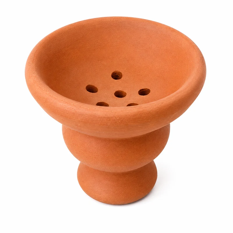 Cazoleta de terracota natural para carbón e incienso