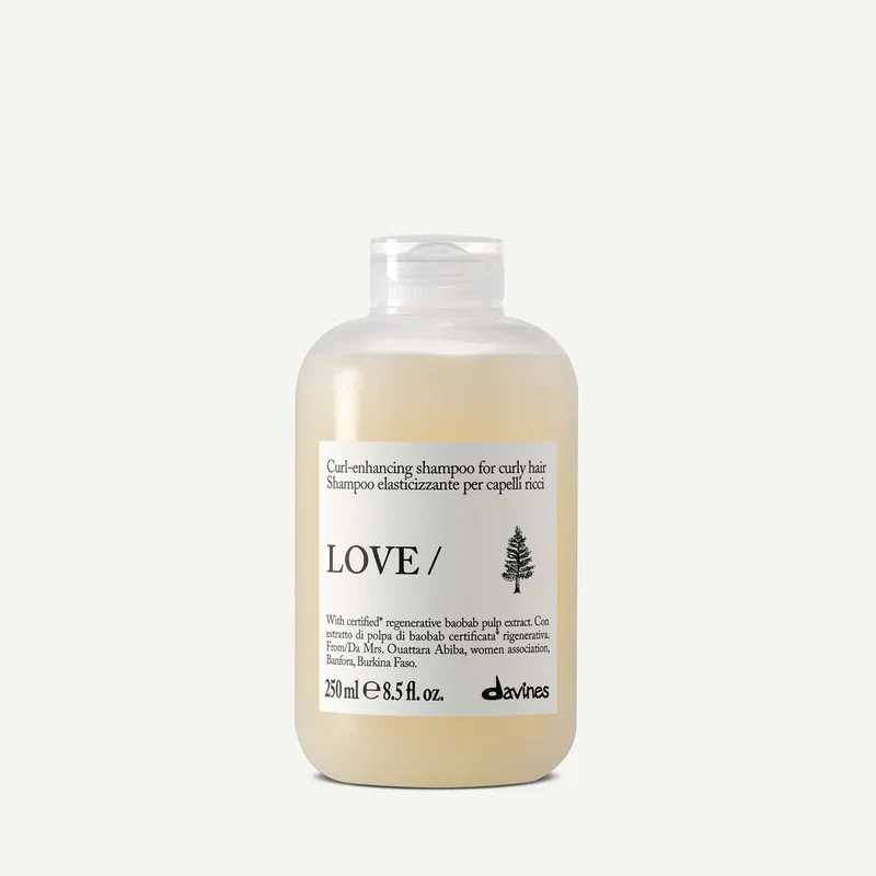 Davines LOVE Curl Champú 250ml – Limpieza Suave para Rizos y Ondas