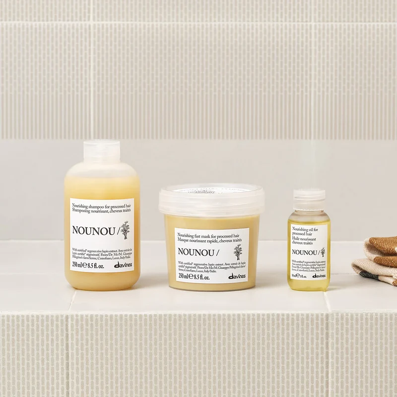 Davines NOUNOU Oil 50ml – Aceite Nutritivo Cabello Tratado y Quebradizo