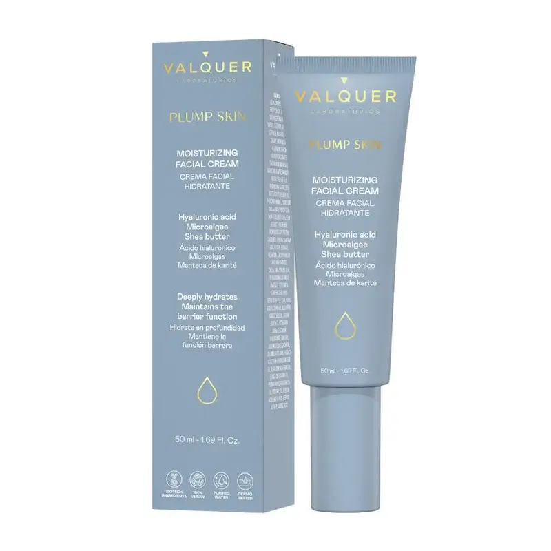 Valquer Plump Skin Crema Facial Hidratante, 50 ml