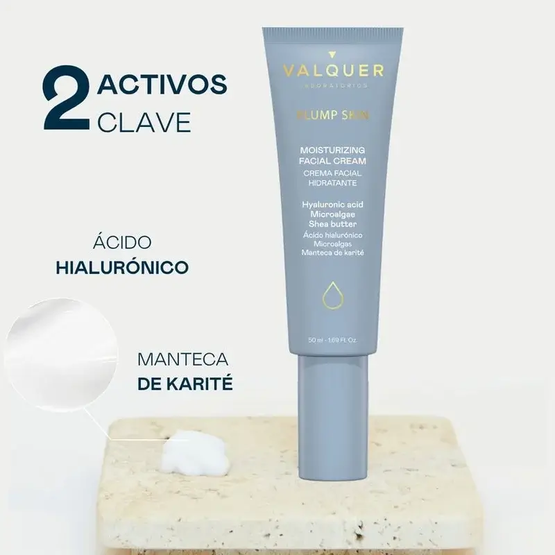 Valquer Plump Skin Crema Facial Hidratante, 50 ml