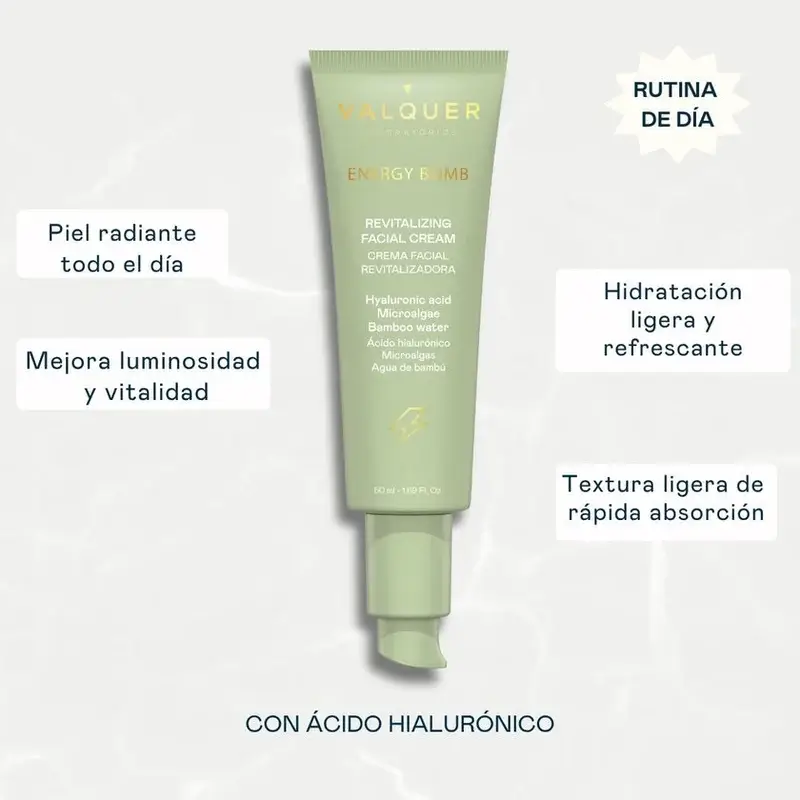 Valquer Energy Bomb Crema Facial Revitalizadora, 50 ml