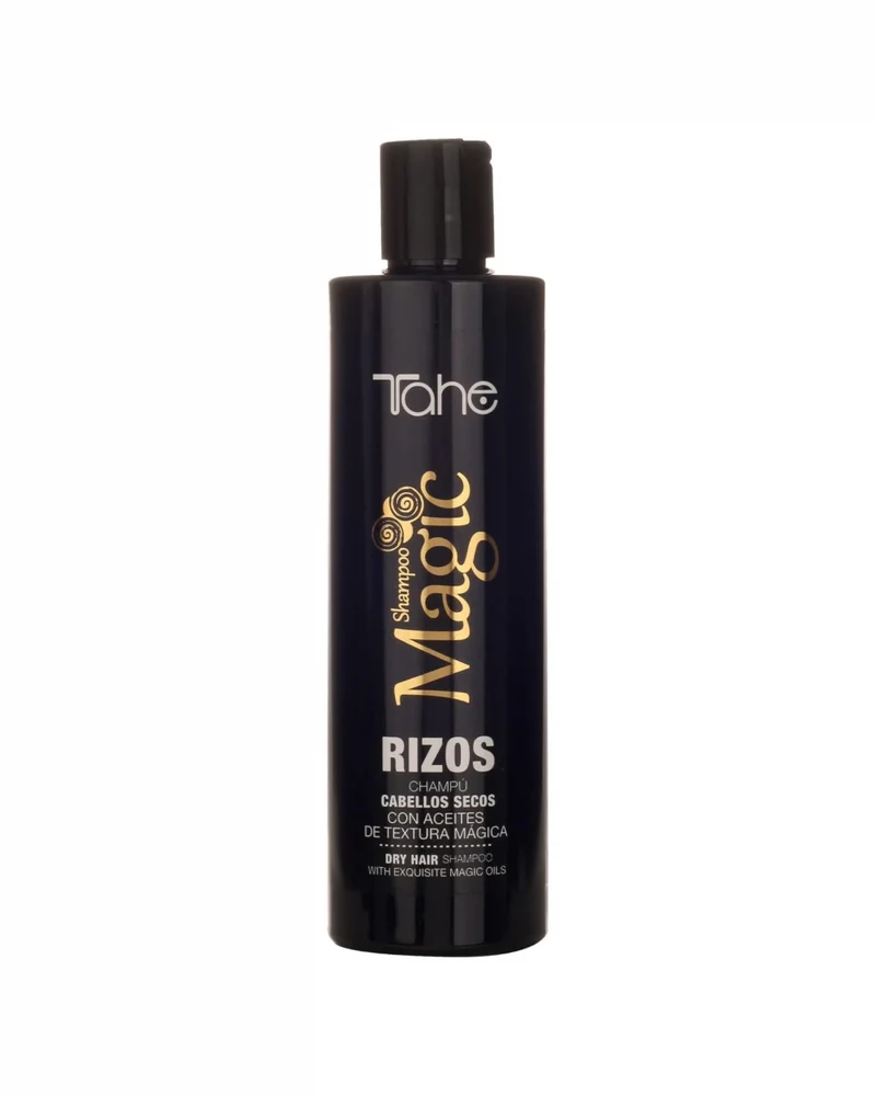 TAHE - Magic Rizos Champú para Rizos y Cabellos Secos con Queratina 300 ml - Hidratación Intensa y Control del Encrespamiento - Protege el Color