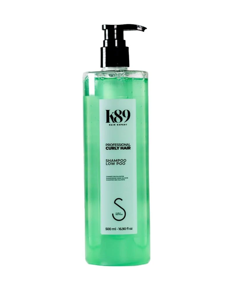 K89 - Professional Curly Hair Low Poo Champú sin Sulfatos con Aceite de Argán 500ml - Limpia sin Resecar el Cuero Cabelludo Sensible - Método Curly