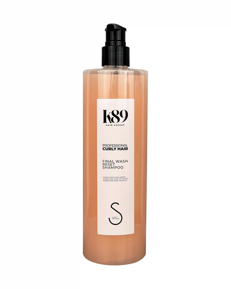 K89 - Professional Curly Hair Final Wash-Reset Champú Clarificante con Aceite de Argán 500 ml - Último Lavado del Método Curly - Elimina Residuos