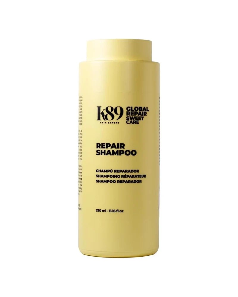 K89 - Sweet Care Repair Shampoo Champú Reconstructor con Proteínas Keravis 330ml - Repara el Cabello Dañado por Tinte, Decoloración y Plancha