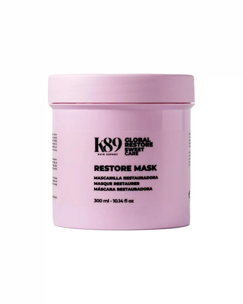 K89 - Sweet Care Global Restore Mask Mascarilla Reestructurante con Queratina y Proteínas de Seda 300 ml - Repara el Cabello Dañado, Seco y Coloreado