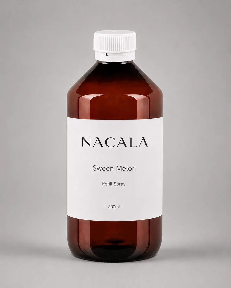 Ambientador Spray 300ml NACALA - Sweet Melon - Olor Dulce a Chucherías de Melón - Fragancia Fresca y Golosa para Hogar y Habitaciones