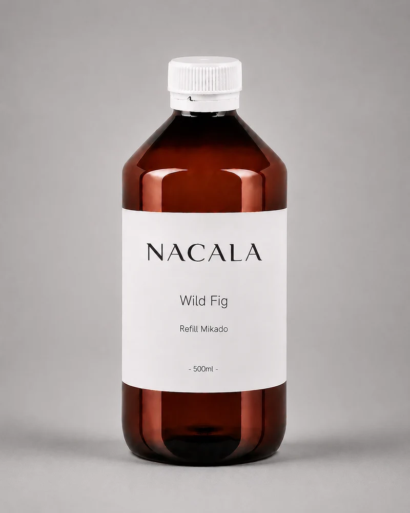 Ambientador Mikado Wild Fig NACALA 150ml | Varillas de ratán para salón, recepción y consulta | Aroma a higuera de larga duración, 1-2 meses