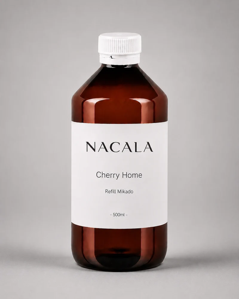 Ambientador NACALA - Cherry Home (Spray, Coche o Mikado) - Inspirado en ZaraHome - Gourmand de Cereza y Piruleta Dulce y Acogedora para Toda la Casa