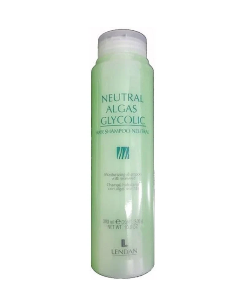 LENDAN - Neutral Algas Glycolic Champú Hidratante con Ácido Glicólico 300 ml - Normaliza el pH tras Tintes y Alisados - Neutraliza Residuos Alcalinos