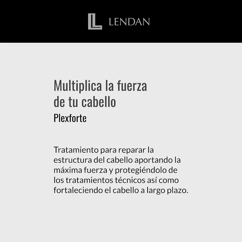 LENDAN - Plex Forte Nº6 Bond Restore Oil Aceite Capilar con Argán, Vitamina E y Monoï de Tahití 75 ml - Repara, Antirrotura y Protección Térmica 232º