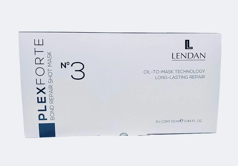 LENDAN - Plex Forte Nº3 Bond Repair Shot Mask Oil to Mask Ampollas Reparadoras 6x13ml - Reparación Instantánea Dura hasta 10 Lavados - Cabello Dañado