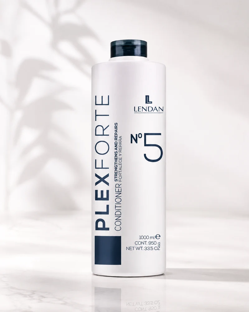 LENDAN - Plex Forte Nº5 Conditioner Acondicionador en Crema 1000 ml - Reduce la Rotura y Devuelve la Fuerza - Brillo y Suavidad sin Apelmazar