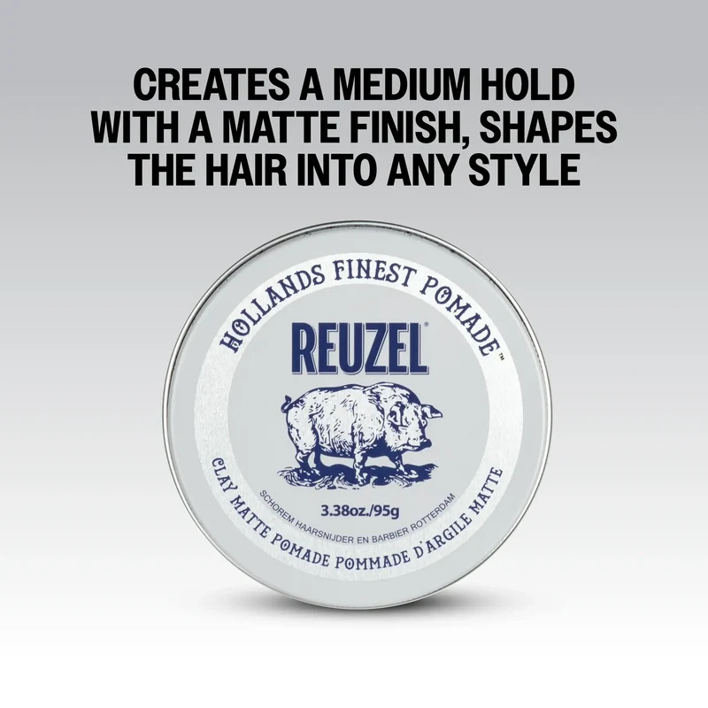 REUZEL Concrete Hold Matte Pomade 3.38oz 強力啞光水性髮蠟