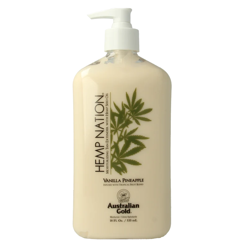 Australian Gold Hemp nation tan extender vanilla pineapple 535 ml