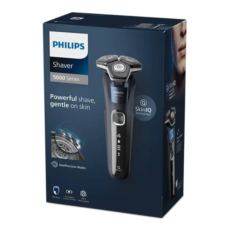 Philips Shaver Series 5000 Wet & Dry Poweradapt, Cabezales 360D