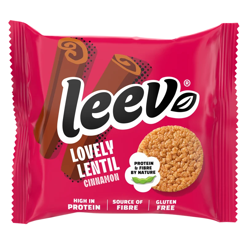 Leev bio–LOVELY LENTIL wafels kaneel 20g (1x2st) 20 gram