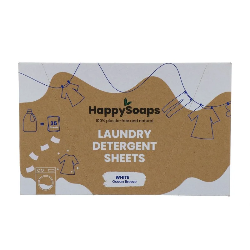 HappySoaps Laundry Sheets Witte Was 35 stuks
