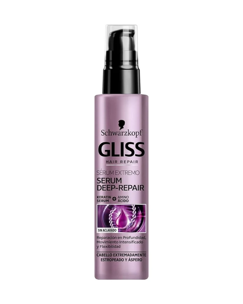 Schwarzkopf GliSchwarzkopf Gliss Sérum Extremo Deep Repair – Sérum reparador intensivo para cabello dañadoss Sérum Extremo Deep Repair
