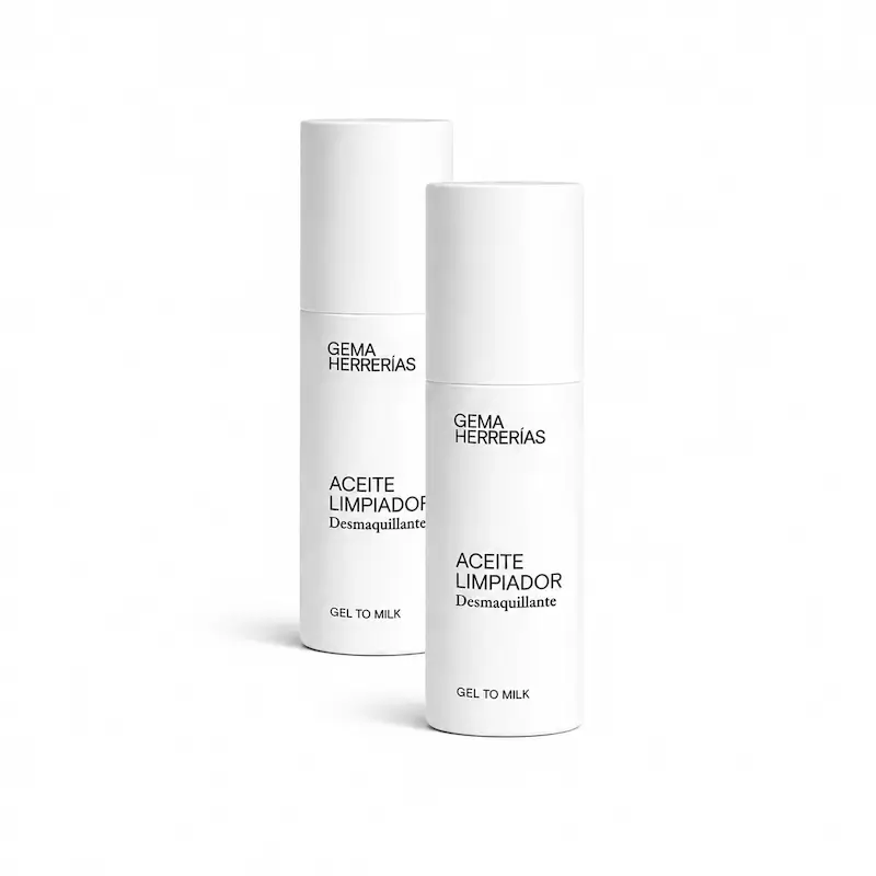 Gema Herrerías Aceite Limpiador y Desmaquillante Gel to Milk , Pack 2 x 150 ml